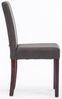CLP 2er Set Esszimmerstuhl Ina Stoffbezug mit Holzgestell,dunkelgrau cappuccino Bild 4