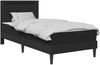 vidaXL Bettrahmen mit LED-Lichtleisten Schwarz 90 x 190 cm Kunstleder 3415283 Bild 3