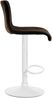 Barhocker PESAN - Samt Braun 39x36x83 cm Weiß | Barstuhl Höhenverstellbar Mit Lehne Drehbar Tresenhocker Tresenstuhl Kneipenhocker Kneipenstuhl Bild 5