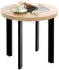 Beistelltisch >54465< in eiche, schwarz, MDF, Metall - 46x50cm (HxD) Bild 4
