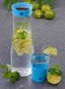 Glaskaraffe 1 Liter blau Bild 4