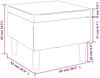 vidaXL Hocker mit Holzbeinen Creme Samt [329445] Bild 5