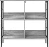 vidaXL Bücherregal Graues Sonoma 82 x 32 x 79 cm Holzwerkstoff 883997 Bild 5
