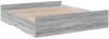 vidaXL Bettgestell mit Schubladen Grau Sonoma 200x200cm Holzwerkstoff 3280270 Bild 3