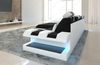 Stoff Ecksofa Apollonia L Form - Strukturstoff - dunkelgrau-weiß - Links Bild 5