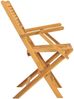 vidaXL Gartenstühle 2 Stk. Klappbar 55x62x90 cm Massivholz Teak 362762 Bild 5
