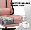 GTPLAYER Gaming Stuhl, Gamer Stuhl, Ergonomischer Bürostuhl COMHOMA Serie mit Fußstütze verstellbare Lenden und Kopfkissen, Gaming Chair Gepolstert, Gaming Sessel 150kg Belastbarkeit weiß Bild 2