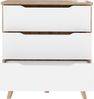 FORTE Vankka Kommode, Holzwerkstoff, Braun/Weiß, 80 x 86,3 x 42 cm Bild 2