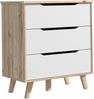 FORTE Vankka Kommode, Holzwerkstoff, Braun/Weiß, 80 x 86,3 x 42 cm Bild 4