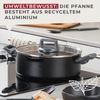 FACKELMANN Servierpfanne Antihaft-Servierpfanne, Bratpfanne mit Deckel, Schmorpfanne Bild 4
