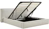 Vente-unique - TAVESO Bett Stoff Beige - B 214 cm x H 92 cm x L 234 cm Bild 5