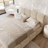 FDM Polsterbett CLOUDY Bettgestell Bett 140x200, 160x200, 180x200 cm Bestseller (verfügbar 140x200 160x200 180x200cm, Bettrahmen, Bett, mit großen gepolsterten Kopfteil, mit Bettkasten zum aufklappen), Hebbarer Metallrahmen, Bettkasten, ohne Matratze Bild 3