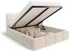 FDM Polsterbett CLOUDY Bettgestell Bett 140x200, 160x200, 180x200 cm Bestseller (verfügbar 140x200 160x200 180x200cm, Bettrahmen, Bett, mit großen gepolsterten Kopfteil, mit Bettkasten zum aufklappen), Hebbarer Metallrahmen, Bettkasten, ohne Matratze Bild 4