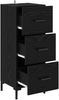 vidaXL Sideboard Schwarz Eichen-Optik 34,5 x 34 x 90 cm Holzwerkstoff 881560 Bild 5