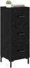 vidaXL Sideboard Schwarz Eichen-Optik 34,5 x 34 x 90 cm Holzwerkstoff 881560 Bild 3