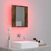 vidaXL LED-Spiegelschrank Räuchereiche 40x12x45 cm Holzwerkstoff 822833 Bild 3