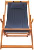 vidaXL Strandstühle 2 Stk. Klappbar Blau Stoff 3214481 Bild 4