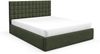 MEBLINI Polsterbett 160x200 mit Lattenrost ohne Matratze – BALEARO – Grün Samt – Doppelbett mit Bettkasten - Stauraumbett - Kopfteil Bett mit Stauraum Bild 2