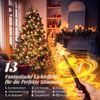 SALCAR 2m Christbaumbeleuchtung mit Ring und 8 Girlanden, mit Zauberstab Bild 4
