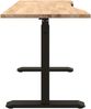 vidaXL Schreibtisch Schwarz und Natur 140 x 60 cm Massivholz Eiche 3426552 Bild 5