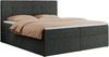 Boxspringbett, Doppelbett Matratze und Topper, Polsterbett - CENTOS - 120x200cm - Grau Velours - H4 Bild 3