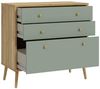 Kommode Winston / Whenua, Holzwerkstoff, Grün, Holzfarben, 89 x 86 x 42 cm Bild 4