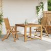 Gartenstühle COLLI 2er Set Klappbar Akazie Massivholz Braun | Gartenstuhl Holz Outdoorstühle Balkonstühle Bild 3