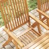 Gartenstühle COLLI 2er Set Klappbar Akazie Massivholz Braun | Gartenstuhl Holz Outdoorstühle Balkonstühle Bild 5