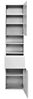 Hochschrank COMO-03, Hochglanz weiß, B x H x T ca.: 40 x 180 x 35cm Bild 2
