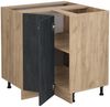 Eckunterschrank R-Line Schwarz Beton 75.6 cm AP Marmor Vicco Bild 4