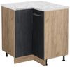 Eckunterschrank R-Line Schwarz Beton 75.6 cm AP Marmor Vicco Bild 1