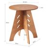 SoBuy HFBT01-BR Couchtisch, MDF, Lackiert, Hellbraun, 46,5 x 55 x 36 cm Bild 3