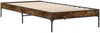 vidaXL Bettgestell Räuchereiche 100x200 cm Holzwerkstoff und Metall 845028 Bild 3