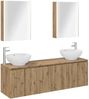 vidaXL Badezimmerschrank-Set 5 pcs Artisan-Eiche Holzwerkstoff 3406494 Bild 2