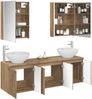 vidaXL Badezimmerschrank-Set 5 pcs Artisan-Eiche Holzwerkstoff 3406494 Bild 3