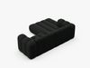 Micadoni Modulares Ecksofa Lupine 3-Sitzer Links Boucle Baloo Schwarz Bild 4