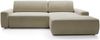Selsey 'Baleo' Ecksofa mit Schlaffunktion, Chenille-Bezug, Beige, rechtsseitig, 82 x 264 x 162 cm Bild 5