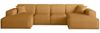 Wohnlandschaft Sofa U-Form CELES PREMIUM XS in Stoff Scala Senfgelb Bild 2