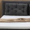 Boxspringbett 180x200 Federkern Wendematr.H2/H3 Bonell Topper Chenille Anthrazit Bild 3