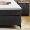 Boxspringbett 180x200 Federkern Wendematr.H2/H3 Bonell Topper Chenille Anthrazit Bild 5