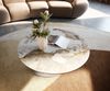 Couchtisch Edge Rund 90x90 cm Keramik Minas Melange Conis Edelstahl gebürstet Bild 2