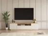 Vente-unique - LOTULA TV unit Holz, Platte BeigeBeige - B 44,5 cm x H 44,6 cm x L 180 cm Bild 5