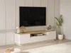Vente-unique - LOTULA TV unit Holz, Platte BeigeBeige - B 44,5 cm x H 44,6 cm x L 180 cm Bild 2