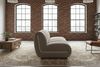 KAWOLA Modulsofa LAYLA 2-Sitzer 2 Module Velvet taupe 74 x 99 x 183 cm Bild 5
