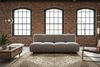 KAWOLA Modulsofa LAYLA 2-Sitzer 2 Module Velvet taupe 74 x 99 x 183 cm Bild 4