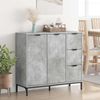 vidaXL Sideboard Beton Grau 89,5 x 33 x 82 cm Holzwerkstoff 883457 Bild 4