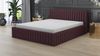 Polsterbett LOG 180x200 mit Matratze, Bettkasten und Lattenrost. Farbe: PFLAUME 69 Bild 2