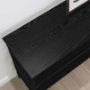 vidaXL Konsolentisch mit Regal Schwarz Eichen-Optik 100 x 32 x 75 cm 883555 Bild 4