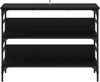 vidaXL Konsolentisch mit Regal Schwarz Eichen-Optik 100 x 32 x 75 cm 883555 Bild 5