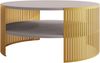 Couchtisch Fahugin Gold, Beine und Seiten aus Stahl (Farbe: Gold / Cashmere) Bild 3